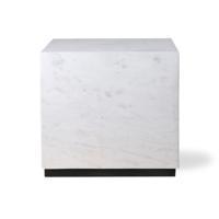 White Marmor block table L