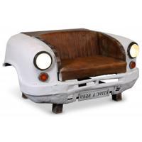 Bilsoffa 2-sits vintage - Metall/läder