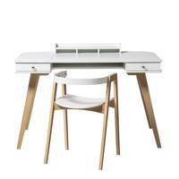 Skrivbord Wood 72,6  och skrivbordsstol, Oliver Furniture