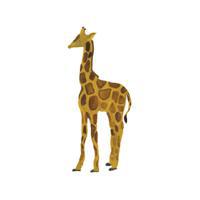 Väggdekoration Giraffe Yellow 25,5x58cm