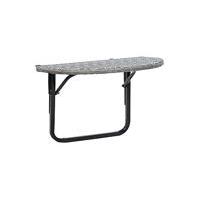 Balkongbord grå 60x60x50 cm konstrotting, Övrig solskydd
