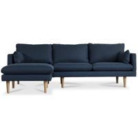 Kleo 2-sits soffa med öppet avslut vänster - Mörkblå