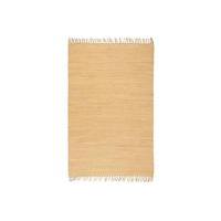 Handvävd matta Chindi bomull 160x230 cm beige, Handvävda mattor
