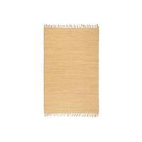 Handvävd matta Chindi bomull 200x290 cm beige, Handvävda mattor