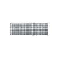Solsängsdyna grått rutmönster 200x60x4 cm tyg, Solsängsdynor