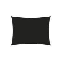 Solsegel oxfordtyg rektangulärt 2x3,5 m svart, Övrig solskydd