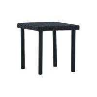 Trädgårdsbord svart 40x40x40 cm konstrotting, Matbord ute
